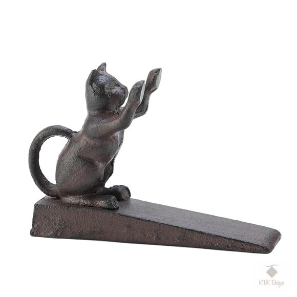 Other - Cast Iron Cat Scratching Door Stop